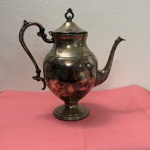 Antique Pilgrim Silverplate Tea Pot